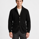 Gilet En Maille À Col Châle Pour Hommes