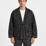 Veste Décontractée En Denim Style Cache-Cœur Pour Hommes