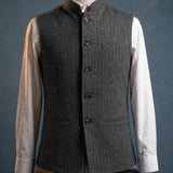 Celvoir | Gilet À Col Mao Avec Fermeture Boutonnée Pour Hommes