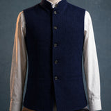 Celvoir | Gilet À Col Mao Avec Fermeture Boutonnée Pour Hommes