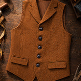 Celvoir | Veste À Col À Revers En Motif Chevron Pour Hommes