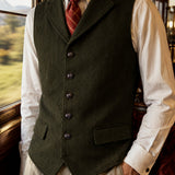Celvoir | Veste À Col À Revers En Motif Chevron Pour Hommes
