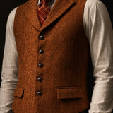 Celvoir | Veste À Col À Revers En Motif Chevron Pour Hommes
