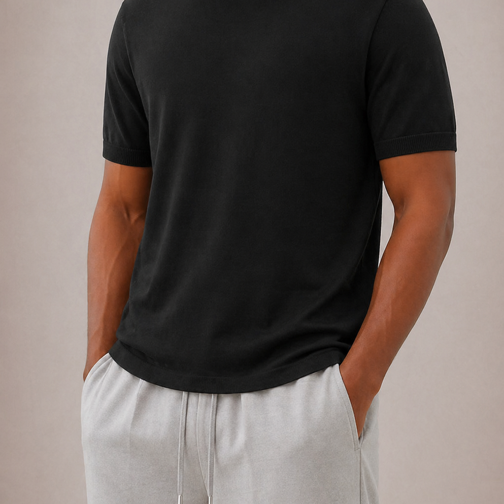 CELVOIR | T-SHIRT COL MONTANT HOMMES