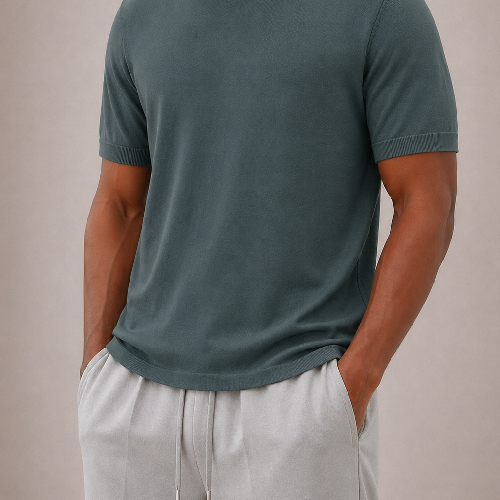 CELVOIR | T-SHIRT COL MONTANT HOMMES