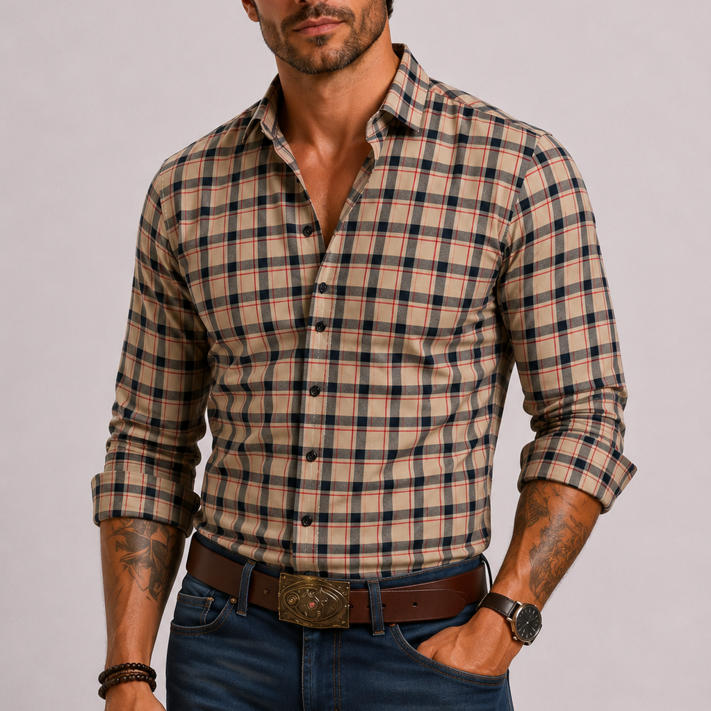 CELVOIR | CHEMISE CARREAUX HOMMES