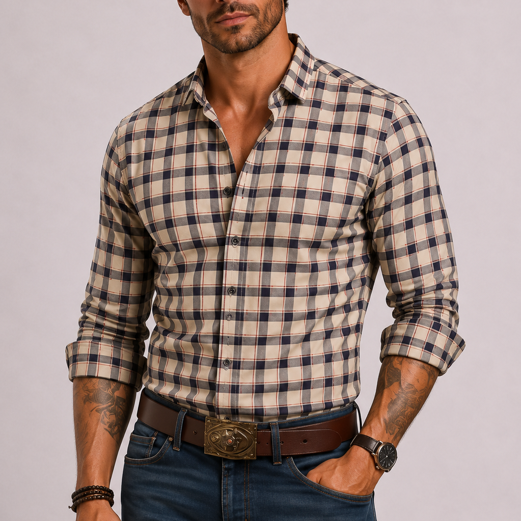 CELVOIR | CHEMISE CARREAUX HOMMES
