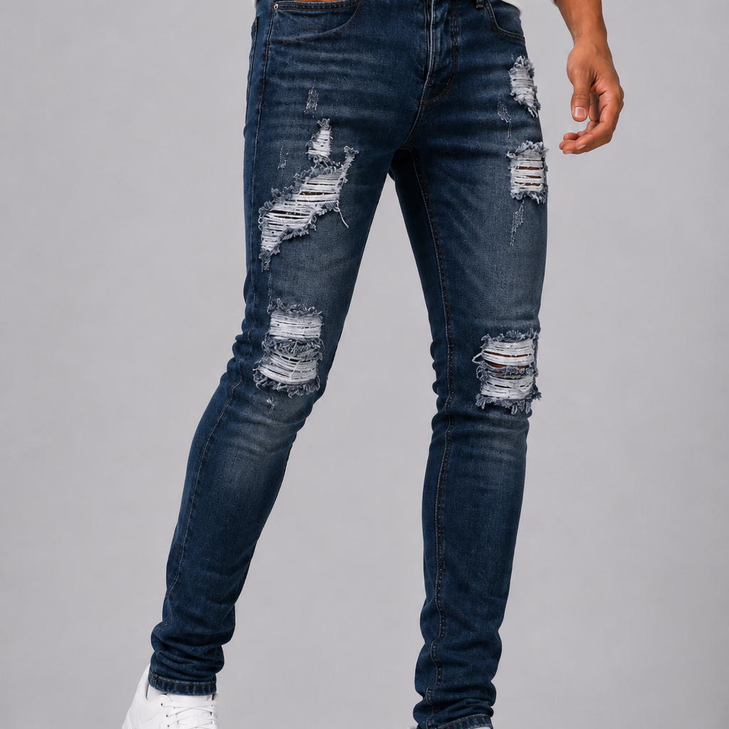 CELVOIR | JEANS SLIM DÉCHIRÉ HOMMES
