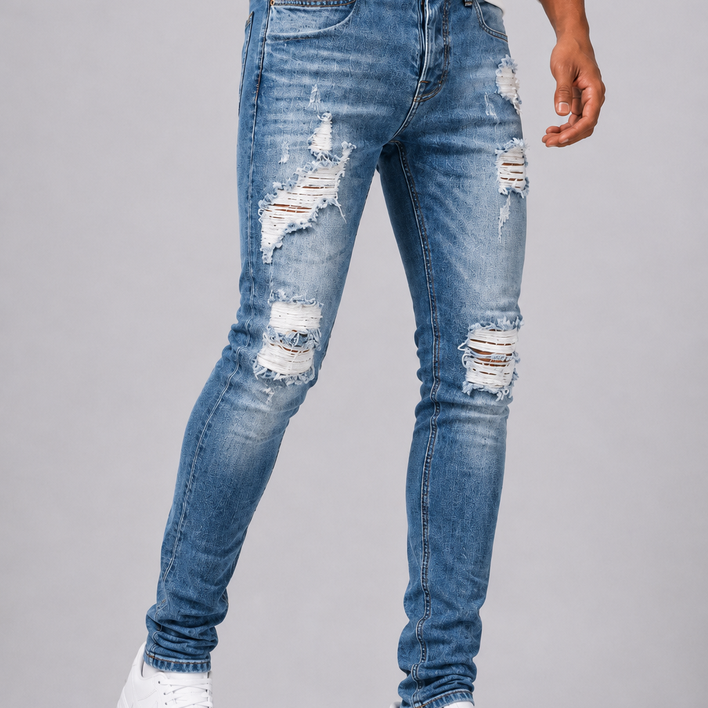 CELVOIR | JEANS SLIM DÉCHIRÉ HOMMES