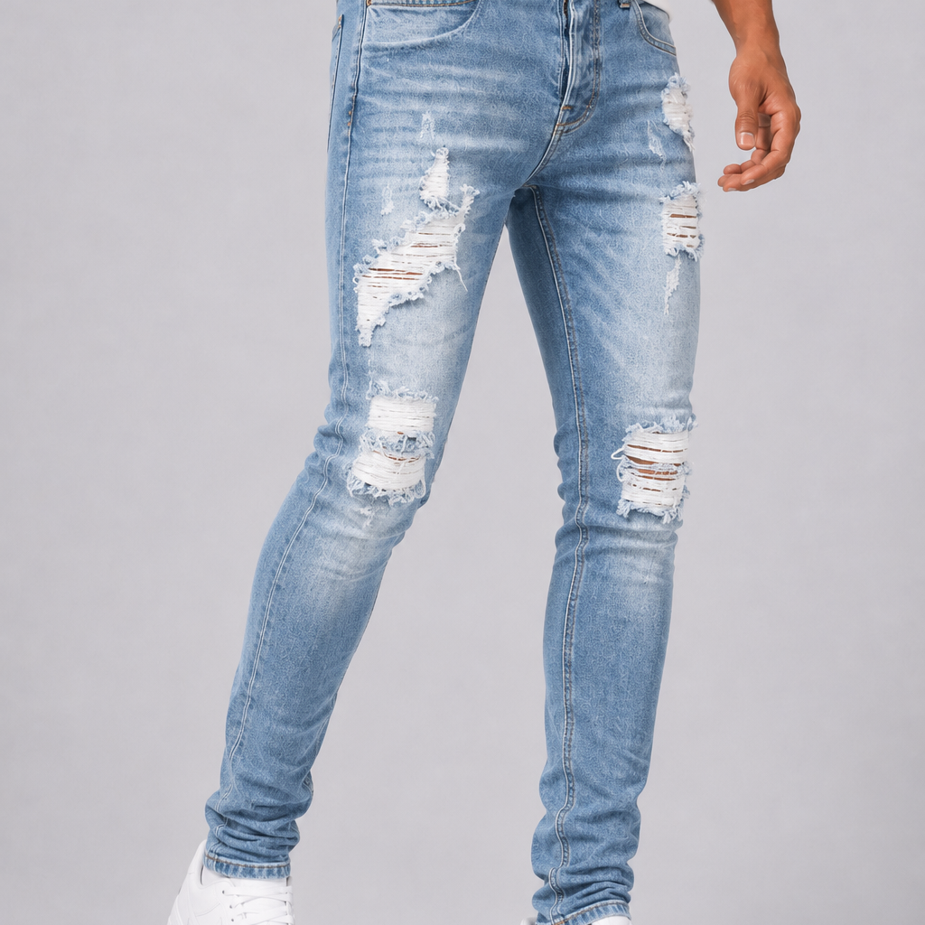 CELVOIR | JEANS SLIM DÉCHIRÉ HOMMES
