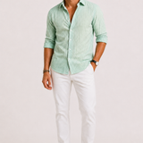CELVOIR | CHEMISE SLIM RAYÉE HOMMES