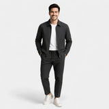 CELVOIR | ENSEMBLE HOMME VESTE ZIPPÉE ET PANTALON SLIM