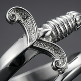 Bague Ajustable À Motif Épée