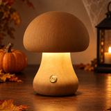 Lampe De Table Champignon En Bois Pour Halloween