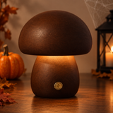 Lampe De Table Champignon En Bois Pour Halloween