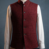 Celvoir | Gilet À Col Mao Avec Fermeture Boutonnée Pour Hommes