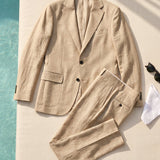 Celvoir | Costume À Revers Avec Pantalon Assorti Pour Hommes