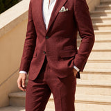 Celvoir | Costume À Revers Avec Pantalon Assorti Pour Hommes