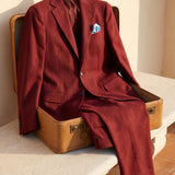 Celvoir | Costume À Revers Avec Pantalon Assorti Pour Hommes
