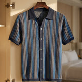 Celvoir | Polo Tricoté Avec Fermeture Boutonnée Pour Hommes
