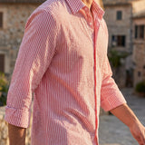 Celvoir | Chemise Texturée Avec Motif Vertical Pour Hommes