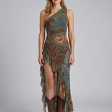 Robe Midi Élégante Drapée Pour Femmes