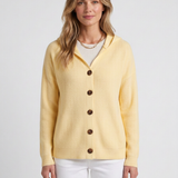 Cardigan En Coton À Boutons Contrastés Pour Femmes