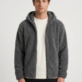 Veste Sherpa Zippée À Capuche Pour Hommes