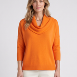 Pull Fluide À Col Drapé Pour Femmes