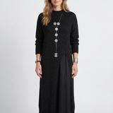Ensemble Deux Pièces Robe Longue Et Pull En Maille Pour Femmes