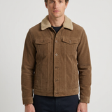 Veste En Velours Côtelé Doublée Sherpa Pour Hommes