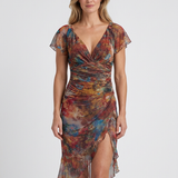 Robe Midi Fluide À Col Halter Pour Femmes