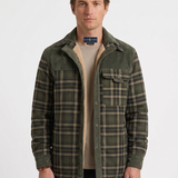 Veste À Carreaux Et Empiècements Contrastants Pour Hommes