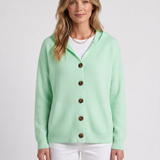 Cardigan En Coton À Boutons Contrastés Pour Femmes