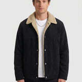 Veste En Velours Côtelé Doublée Sherpa Pour Hommes