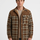 Veste À Carreaux Et Empiècements Contrastants Pour Hommes