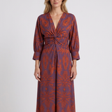Robe Midi Cache-Cœur Fluide Pour Femmes