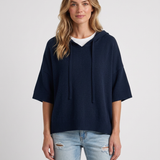 Pull Ample À Capuche Toucher Cachemire Pour Femmes