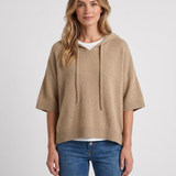 Pull Ample À Capuche Toucher Cachemire Pour Femmes
