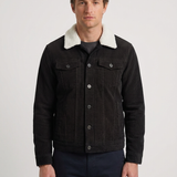 Veste En Velours Côtelé Doublée Sherpa Pour Hommes