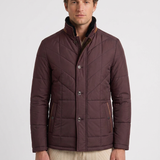 Veste Matelassée À Coutures Diagonales Pour Hommes