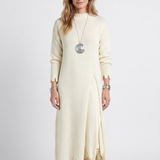 Ensemble Deux Pièces Robe Longue Et Pull En Maille Pour Femmes