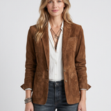 Blazer Ajusté À Motif Jacquard Pour Femmes