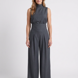 Ensemble Deux Pièces Bambou-Lin À Pantalon Large Pour Femmes