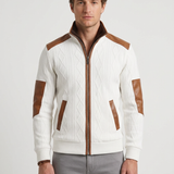 Veste Thermique Texturée À Empiècements Contrastants Pour Hommes