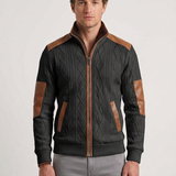 Veste Thermique Texturée À Empiècements Contrastants Pour Hommes