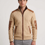 Veste Thermique Texturée À Empiècements Contrastants Pour Hommes