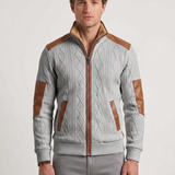 Veste Thermique Texturée À Empiècements Contrastants Pour Hommes