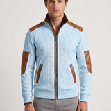 Veste Thermique Texturée À Empiècements Contrastants Pour Hommes