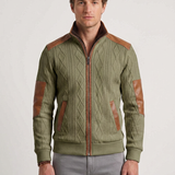 Veste Thermique Texturée À Empiècements Contrastants Pour Hommes